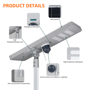 2MP PTZ <b>Solar</b> LED <b>Street</b> <b>Light</b> With 4G WiFi Camera AI Human Auto Tracking LiFePO4 Battery IP65 Waterproof Outdoor Security <b>Light</b> - Product Image 3
