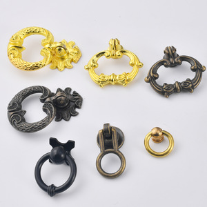 Chinese Style Zinc Alloy Drawer Ring Handle Round Single Hole Furniture Pull Durable Design - Product Image 1