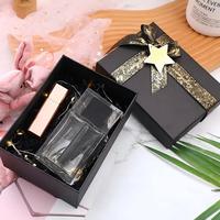 Boîte Cadeau Portable de Luxe Mate avec Ruban Décoratif, Étiquette Étoile et Logo Personnalisé - Emballage Rigide en Carton pour Boutiques, Expositions et Épiceries