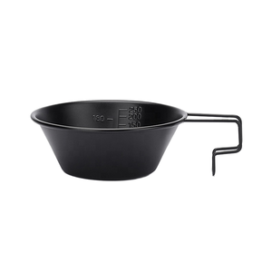 Taza Sierra Portátil de Acero Inoxidable, 200-300 ml, Revestimiento Antiadherente, Vajilla para Camping, Diferentes Colores, con Asa - Product Image 1