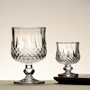 Juego de Vasos de Vidrio de Diamante de Diseño Moderno, Vasos Reutilizables Transparentes para <span class=keywords><strong>Brandy</strong></span> y Whisky - Product Image 4