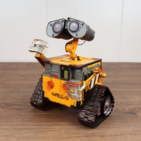 Kotak Tisu Logam Model Robot Robby Kreatif Vintage, Hiasan Ruang Tamu, Hadiah Halloween Natal 3D