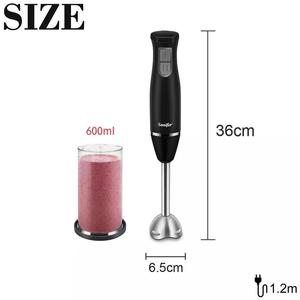 Sonifer-taza de plástico de uso doméstico, varilla desmontable de 600ml, piezas de <span class=keywords><strong>batidora</strong></span> eléctrica de <span class=keywords><strong>2</strong></span> velocidades, fabricante de SF-8045 - Product Image 5