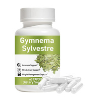 Capsules de Gymnema Sylvestre : Extrait Herbal, Chrome, Métabolisme, Gestion du Poids, Énergie, Bien-être, Formule Végétalienne OEM ODM Quotidienne