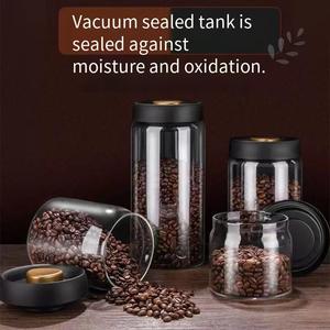 <span class=keywords><strong>Vacare</strong></span> - Recipiente de Vidrio de Borosilicato Reutilizable de 800 ml, Apto para Alimentos, Diseño Moderno, Sellado al Vacío, para Conservar Granos de Café en la Cocina - Product Image 4