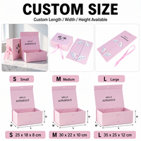 Boîte cadeau magnétique de luxe avec logo personnalisé, insert en satin, emballage rigide, boîte en carton pour parfum, vêtements, emballage en carton