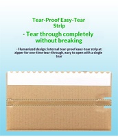 Boîte d'emballage pliable en carton ondulé kraft en forme de livre avec fermeture éclair, imprimée quadrichromie, pour cosmétiques (type Airbox)
