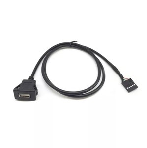 深圳马诺森畅销定制卡扣方形插座通用串行总线2.0母到5针通用串行总线面板安装电缆 - Product Image 4