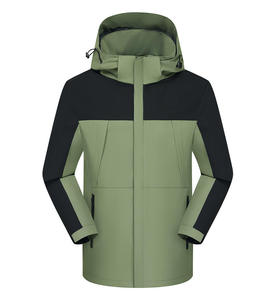 Chaqueta de Montaña YZ con Logotipo Personalizado, Unisex, Transpirable, de Tejido Softshell, con Cremallera, Resistente al Agua y al Viento - Product Image 5