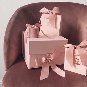 Custom Logo Jewelry Packaging Gift Box Luxury Velvet Fancy Ribbon Earings Necklace <strong>Jewellery</strong> Custom <strong>Pink</strong> Packaging Box <strong>Set</strong> - Product Image 5