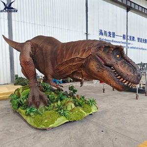 巨大な茶色のロボットティラノサウルス恐竜公園リアルライフサイズアニマトロニクスT-REX像屋内ショッピングモール - Product Image 6