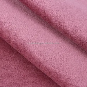 Spandex Super Soft Velboa Bonding With Super Soft Wholesale Knitted Plain Plush Fabric Bonding
