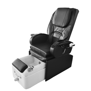 heavy duty reclining pedicure chair, foot spa massage chair with whirlpool circulation, <b>led</b> light and drainage pump - Product Image 3