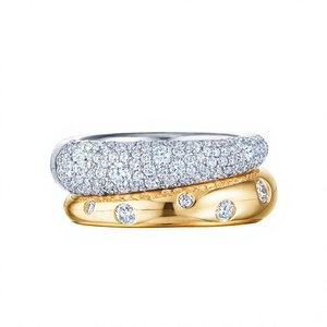 Fashion Jewelry 925 Sterling <b>Silver</b> Shiny Water Drop Zircon Layering <b>Ring</b> for Women <b>Dainty</b> Party Gift Wedding <b>Ring</b> Wholesale - Product Image 3