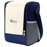 Sac isotherme vertical personnalisé en patchwork coloré pour le transport de boîtes bento