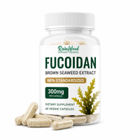Capsules de Fucoidan 300mg Extrait d'algues brunes 95% standardisé Complément alimentaire végétalien OEM