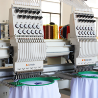 HONRAIN Ventes directes d'usine 9/12/15 aiguilles T-shirt casquette ordinateur Machine à broder 2 têtes