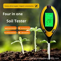 Commerce extérieur Qualité ST-02 neutre Affichage numérique ABS Température de l'humidité du sol et pH-mètre Détecteur de sol 4-en-1