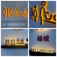 Enseigne lumineuse LED personnalisée pour hôtel, bar, salon et entrée de magasin