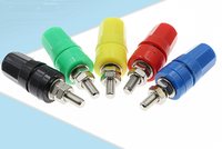 Borne de connexion en cuivre pur GIET M4x36 pour courant élevé 20A, borne de mise à la terre pour prise banane 4mm, base de prise banane