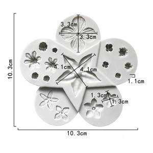 XGY-131 Silicone Chocolate Mold <strong>Cake</strong> Candy Mold <strong>Cake</strong> Tools Many Flowers <strong>Sugar</strong> Molds <strong>Cake</strong> <strong>Decorating</strong> - Product Image 2