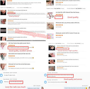 Puntas de <span class=keywords><strong>uñas</strong></span> <span class=keywords><strong>postizas</strong></span> con pegamento, stiletto, almendro, venta al por mayor - Product Image 5