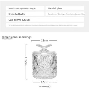 Pot de <span class=keywords><strong>rangement</strong></span> en verre de style européen, luxe léger, avec couvercle, polyvalent, finition brillante, pour décoration intérieure, idéal pour cotons-tiges, cure-dents, snacks, sucre en cubes - Product Image 6