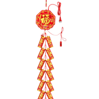 Guirlande lumineuse LED personnalisée avec logo, écologique, pour Noël, motif pétard, décoration suspendue Père Noël, pour mur, porte, fête de Noël