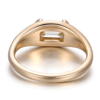 Bague en or 18 carats PROVENCE, les meilleurs fournisseurs de bijoux, bague en or jaune 1 carat avec diamant de laboratoire, bague en or 14 carats pavée de diamants pour femmes