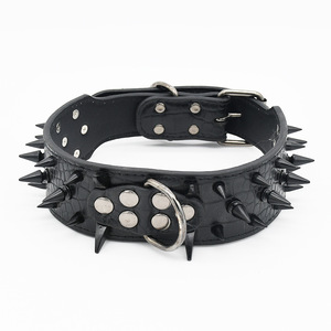 Collar para Perro <span class=keywords><strong>de</strong></span> Cuero Reforzado con Púas Antimordeduras <span class=keywords><strong>de</strong></span> Marca Privada para American Bully y <span class=keywords><strong>Cane</strong></span> <span class=keywords><strong>Corso</strong></span>, Personalizable - Product Image 5