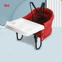 Chaise haute de table pliable portable à pince Offre Spéciale en usine, chaise pour bébé avec sac de rangement pour intérieur/extérieur (gris)