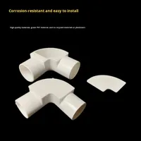 Coude gainé de PVC 1/2 pouce, raccord pour conduit, connecteur à angle droit 90 degrés, accessoire pour conduit électrique, coude d'inspection 16 20 25 mm