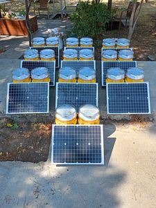 132kv đường dây truyền tải trên không đánh dấu máy bay tắc nghẽn Đèn năng lượng mặt trời được hỗ trợ hoàn chỉnh với đèn, năng lượng mặt trời, tấm, Pin - Product Image 6