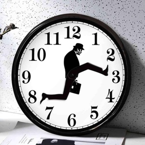 Britse komedie geïnspireerd Ministerie van <span class=keywords><strong>Silly</strong></span> Walk Wall Clock Comedian Home Decor Novelty Wall <span class=keywords><strong>Watch</strong></span> Grappig Walking Silent Mute Clock - Product Image 1