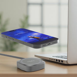 Base <span class=keywords><strong>de</strong></span> Carga Magnética <span class=keywords><strong>de</strong></span> 25W con Cable Retráctil <span class=keywords><strong>de</strong></span> 65W, Estación <span class=keywords><strong>de</strong></span> Carga Inalámbrica 2 en 1 para Tablet, iPhone <span class=keywords><strong>Serie</strong></span> 17/16/15/14/13 - Product Image 2