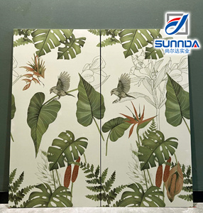 <strong>Simple</strong> Modern Plants Flowers Birds Animals Designs Matte Surface Rustic Porcelain <strong>Tiles</strong> Wall Floor Decoration Kitchen <strong>Bathroom</strong> - Product Image 3