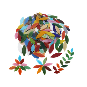 Khảm kính màu thủy tinh chịu nhiệt thường được sử dụng cho nghệ thuật thủ công và trang trí nhà, hình dạng và màu sắc tùy biến - Product Image 1