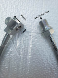 KFAFINENE AN3 ステンレス鋼編組PTFEブレーキライン、フロント/リア油圧式自動ブレーキホース用継手付き-改造/アップグレード - Product Image 5