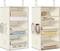 Sacs de rangement suspendus pliables grande capacité en tissu non tissé, les plus vendus, pour chambre, salon et salle de bain
