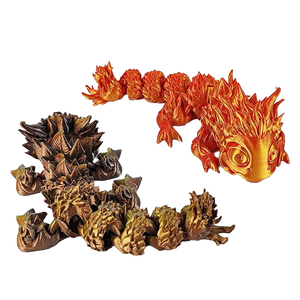 Internet-nổi tiếng <span class=keywords><strong>3D</strong></span> in đồ chơi thằn lằn với áo giáp có vảy và sừng-một mô hình trang trí <span class=keywords><strong>3D</strong></span> - Product Image 1