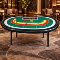 Table de poker pliable Texas Hold'em de 86 pouces pour 10 joueurs, avec plateau de jeu pour jetons de casino, personnalisable, échantillon gratuit disponible