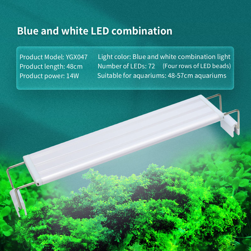 14 W/longitud de la lámpara 48 cm (48-57 cm tanque de peces)