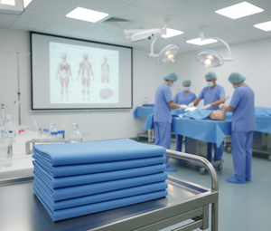 Tela no tejida SSMS premium que ofrece una protección de barrera de filtración superior y transpirabilidad para uso médico e industrial a nivel global. - Product Image 1