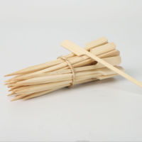 Brochettes en bambou Teppo de qualité supérieure pour l'exportation, pics plats naturels, marque personnalisée, écologiques, jetables, biodégradables, pour barbecue