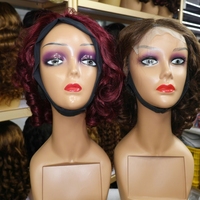 Perruque 5x5 Lace Closure nouée à la main, 100% cheveux humains vierges vietnamiens, volumineuse et rebondissante, bandeau HD transparent, prête à porter