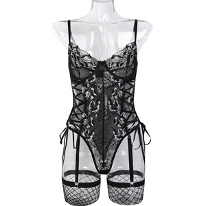 Sexy body in pelle a rete seducente pigiama da gioco di ruolo per notti seducenti Lingerie alla moda Sexy affascinante e confortevole - Product Image 6