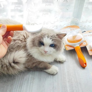 หวีกรูมมิ่งสำหรับสุนัขและแมว KingHon Professional แบบทำความสะอาดตัวเองได้ ช่วยกำจัดขนหลุดร่วงและขนพันกัน ผลิตจากซิลิโคนและพลาสติก - Product Image 2
