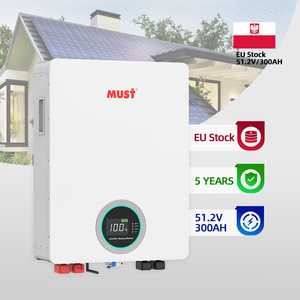 Batterie au phosphate de fer et de lithium (LiFePO4) de grande capacité 15,36 kWh, montée en colonne, avec sortie WIFI - Product Image 1