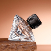 Flacon de parfum en verre de luxe de forme irrégulière de 70 ml, design moderne, vente chaude