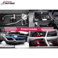 Kit carrosserie pour BMW Série 5 F10, mise à niveau vers G30 LCI 2023 M5, pare-chocs avant et arrière, phares, feux arrière, échappement, capot, ailes, ensemble complet